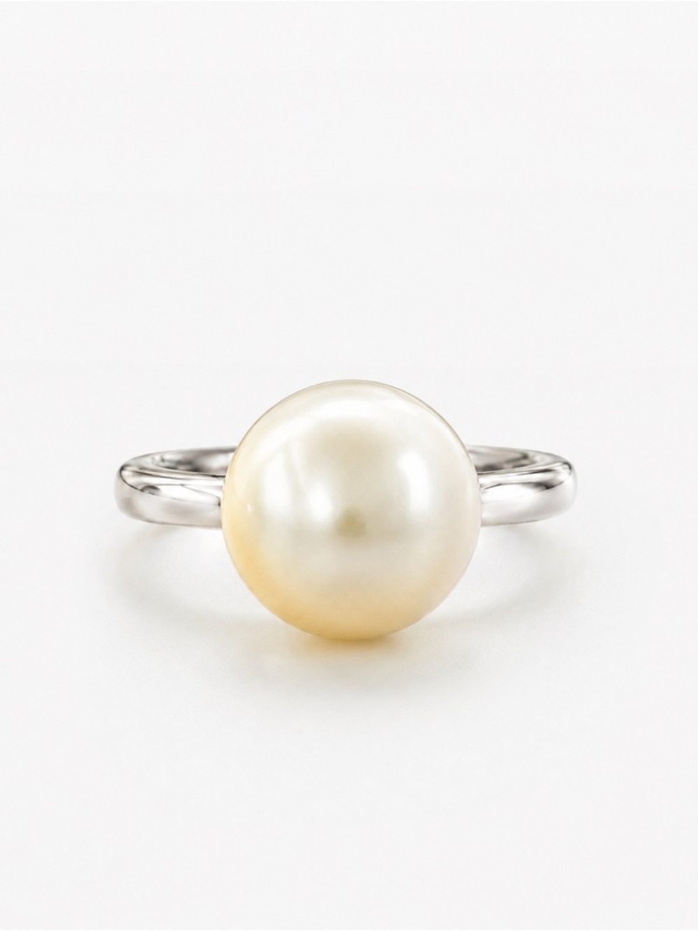 Henri Bendel Stamped Pearl Ring - Size 6